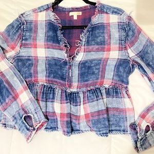 Gianni Binni Plaid Long Sleeve